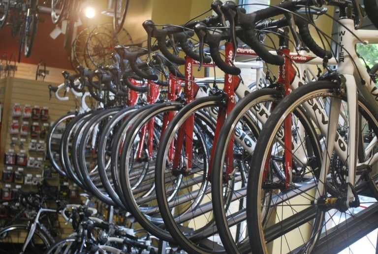 Home Cyclisten fietsen op de leukste fietservaringen in Flevoland met uitzicht op tulpenvelden en natuur